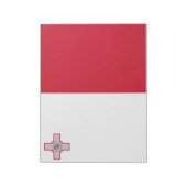 Flagge Maltas Notizblock (Rotiert)