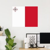 Flagge Maltas Poster (Heimbüro)