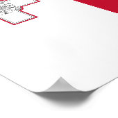 Flagge Maltas Poster (Ecke)