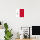 Flagge Maltas Poster (Heimbüro)