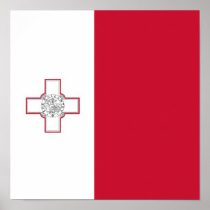 Flagge Maltas Poster
