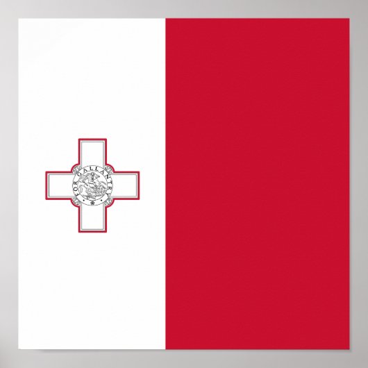 Flagge Maltas Poster (Vorne)