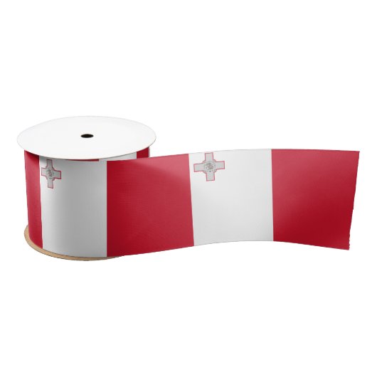 Flagge Maltas Satinband (Spule)