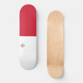 Flagge Maltas Skateboard (Vorderseite)