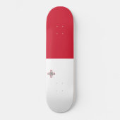 Flagge Maltas Skateboard (Vorderseite)