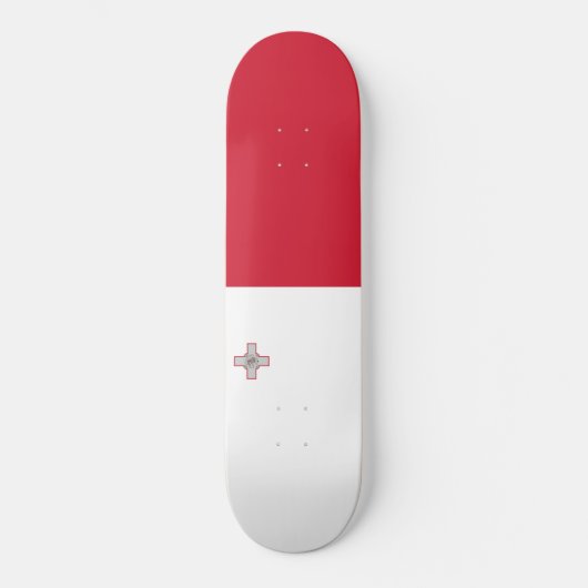 Flagge Maltas Skateboard (Vorderseite)