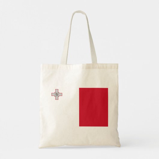 Flagge Maltas Tragetasche (Rückseite)