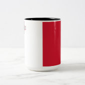 Flagge Maltas Zweifarbige Tasse (Mittel)