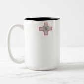 Flagge Maltas Zweifarbige Tasse (Links)