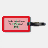 Flagge Marokko einfacher Identifikation persönlich Gepäckanhänger (Rückseite horizontal)