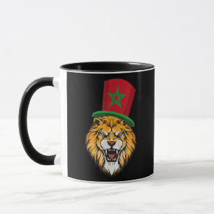 Flagge Marokko marokkanischer Fußballfan für Männe Tasse