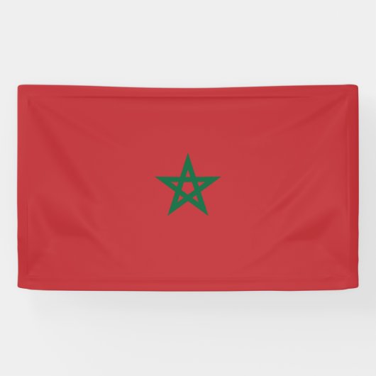 Flagge Marokkos Banner (Horizontal)