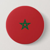Flagge Marokkos Button (Vorderseite)