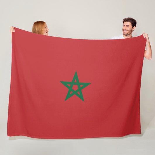 Flagge Marokkos Fleecedecke (Beispiel)