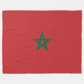 Flagge Marokkos Fleecedecke (Vorderseite (Horizontal))
