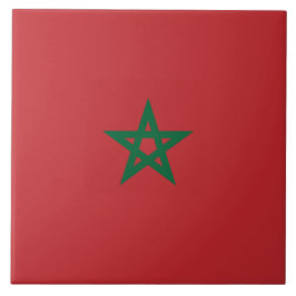 Flagge Marokkos Fliese