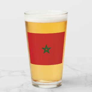 Flagge Marokkos Glas