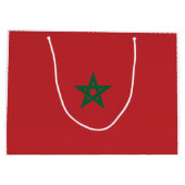 Flagge Marokkos Große Geschenktüte (Rückseite)