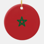 Flagge Marokkos Keramik Ornament (Hinten)
