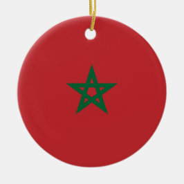 Flagge Marokkos Keramik Ornament