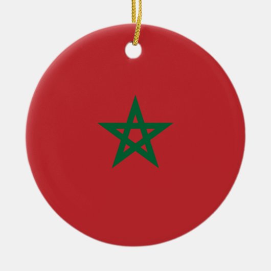 Flagge Marokkos Keramik Ornament (Vorne)