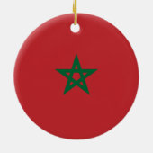 Flagge Marokkos Keramik Ornament (Hinten)