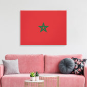 Flagge Marokkos Leinwanddruck (Insitu (Wohnzimmer))
