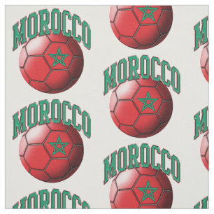 Flagge Marokkos Muster des marokkanischen Fußball Stoff