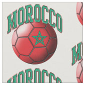 Flagge Marokkos Muster des marokkanischen Fußballb Stoff (Nahaufnahme)