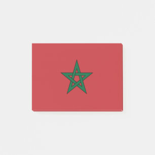 Flagge Marokkos Post-it Klebezettel