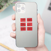 Flagge Marokkos Sammelpackung mit 6 Stück Aufkleber (Telefon)