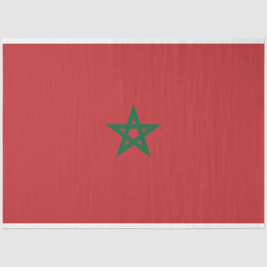 Flagge Marokkos Seidenpapier (Vorderseite)