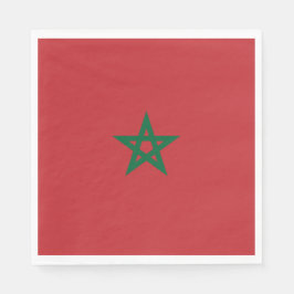 Flagge Marokkos Serviette