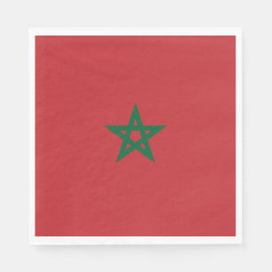 Flagge Marokkos Serviette