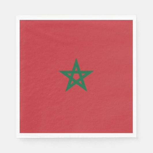 Flagge Marokkos Serviette (Vorderseite)