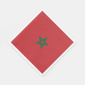 Flagge Marokkos Serviette (Ecke)