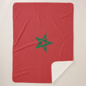 Flagge Marokkos Sherpadecke (Vorderseite)