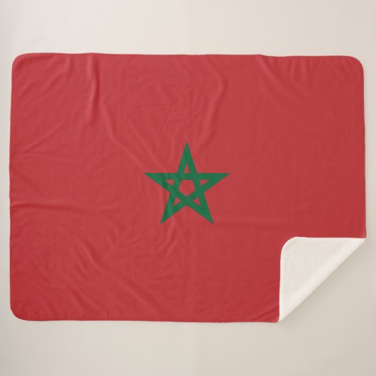 Flagge Marokkos Sherpadecke (Vorderseite (Horizontal))