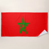 Flagge Marokkos Strandtuch (Vorderseite)
