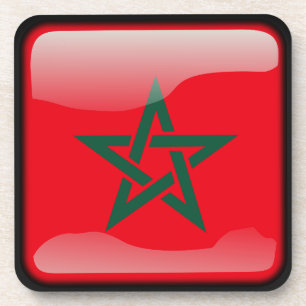Flagge Marokkos Untersetzer