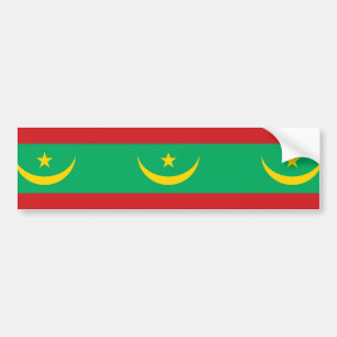 Flagge Mauretaniens Autoaufkleber