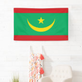 Flagge Mauretaniens Banner (Insitu)