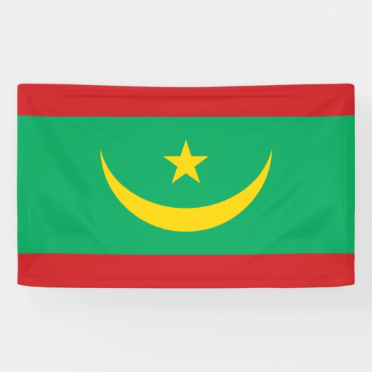 Flagge Mauretaniens Banner (Horizontal)