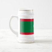 Flagge Mauretaniens Bierglas (Links)