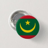 Flagge Mauretaniens Button (Vorne & Hinten)