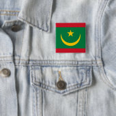 Flagge Mauretaniens Button (Beispiel)