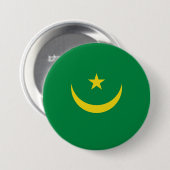 Flagge Mauretaniens Button (Vorne & Hinten)