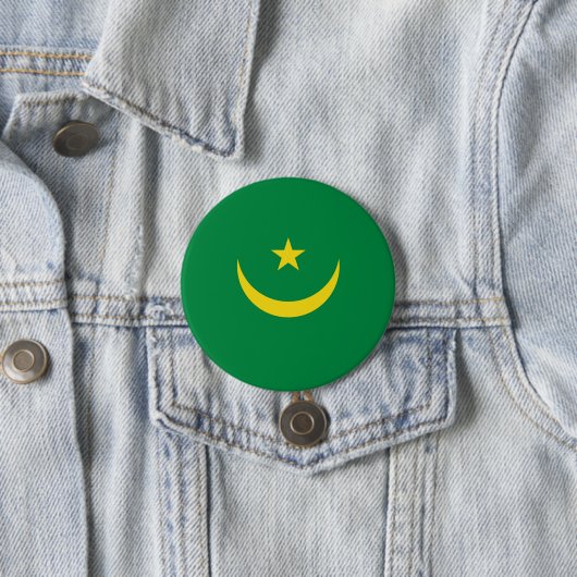 Flagge Mauretaniens Button (Beispiel)