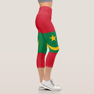 Flagge Mauretaniens Capri Leggings