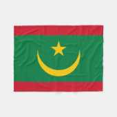 Flagge Mauretaniens Fleecedecke (Vorderseite (Horizontal))